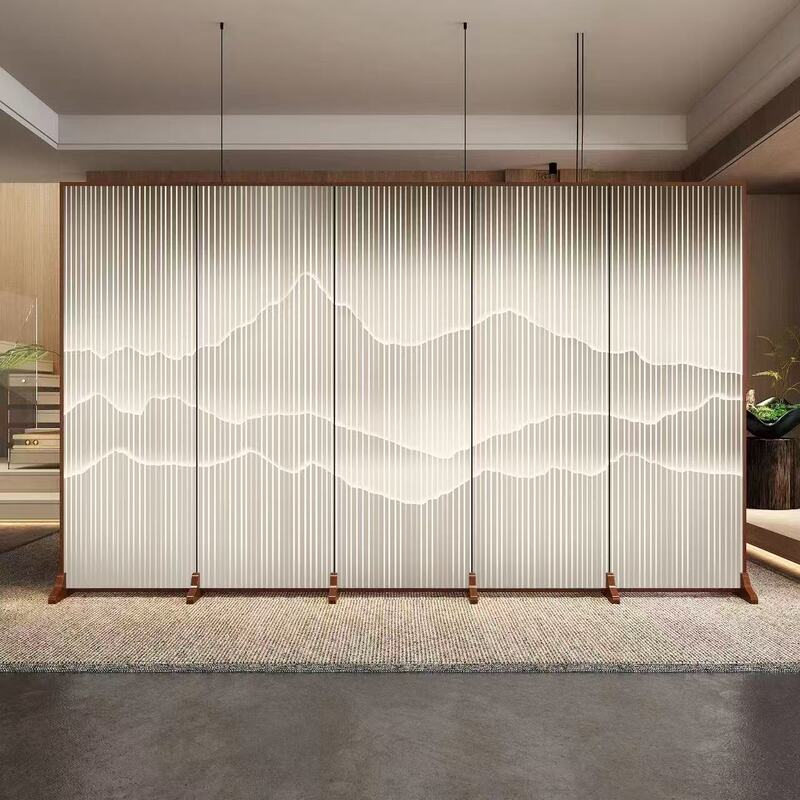 Chinese-style Screen Partition Living Room Entrance Door Entrance Entrance Entrance Hotel Private Room Office Decoration Home Mobile Screen