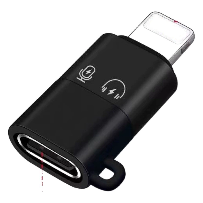 Подходит для адаптера Apple Беспроводной петличный микрофон Type-C на адаптер Apple OTG для зарядки адаптера