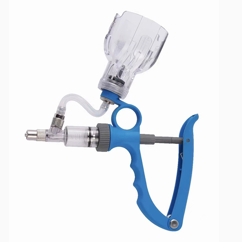 Ветеринарный непрерывный шприц ветеринарная вакцина Регулируемый непрерывный шприц свинья Крупный рогатый скот овца курица утка инъекционный шприц