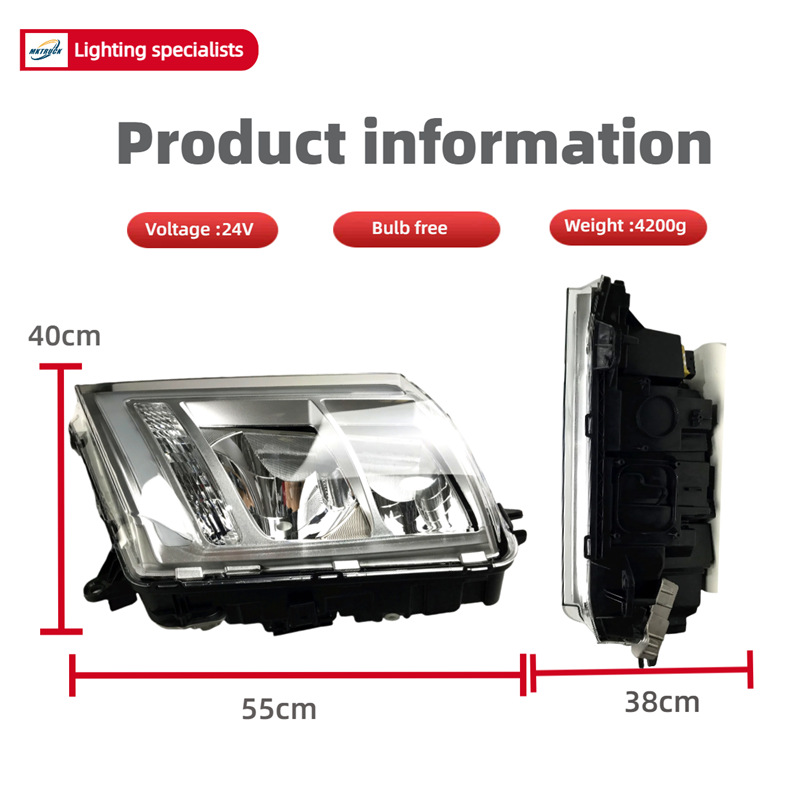 Asamblea de faro de halógeno de xenón LED para Volvo FH4 FH16 Truck Light 22239253