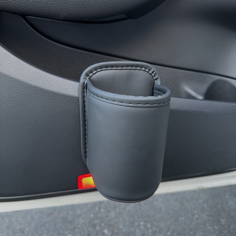 Qìchē Car Seat Cup Holder Backrest Fixed Storage Car Door Side Drink Rack (Car cup holder/beverage holder) - black-cup-storage-bucket