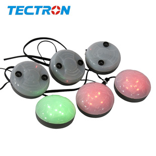 Ultrasonic parking space detector independent parking space status indicator light