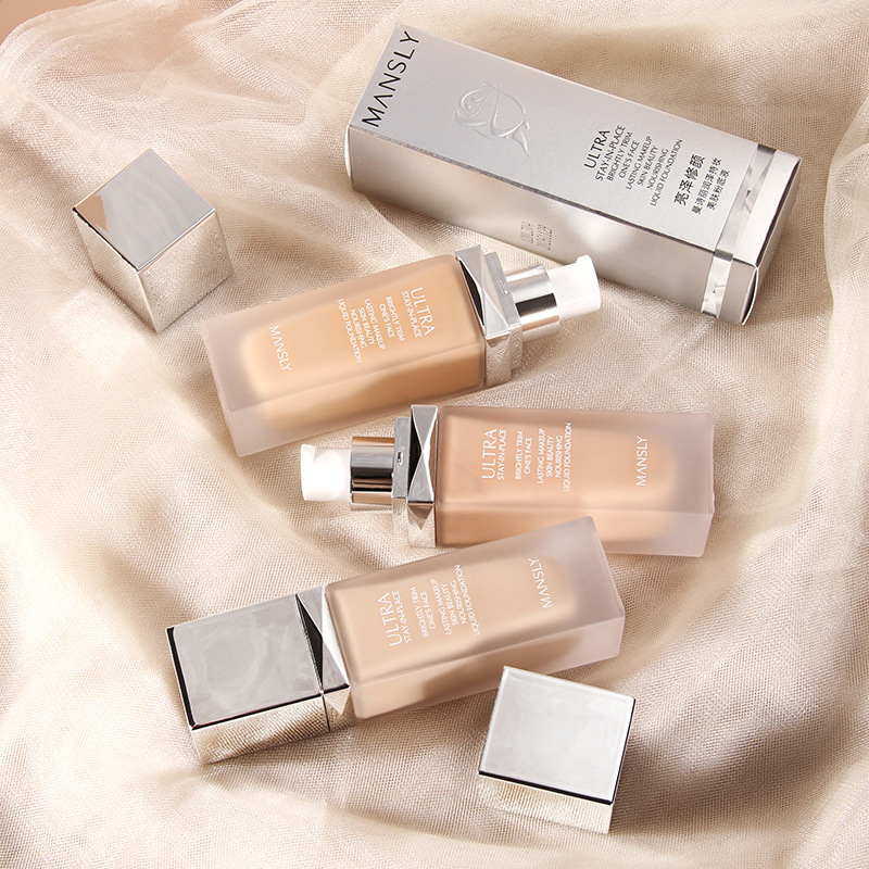 曼詩麗潤澤持妝美膚粉底液細膩貼膚水潤BB霜不易脫妝學生平價彩妝