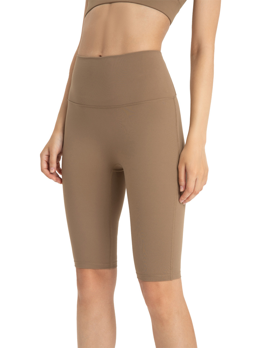 Lycra pantalones cortos deportivos de secado rápido verano estiramiento cintura alta vientre contracción cadera belleza de cinco puntos pantalones de yoga pantalones de ciclismo ropa exterior de las mujeres