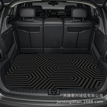 跨境亚马逊简约汽车专用后备箱地垫耐脏耐磨易打理防尘水晶绒垫子