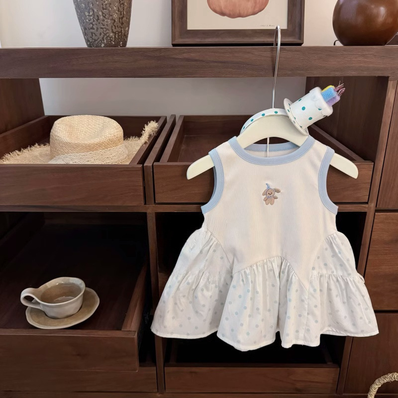 【Colección de Vestidos para Bebés Sweet Little Sister】Ropa Infantil Vestidos Elegantes de Verano para Niñas Venta al por Mayor Vestidos de una Pieza Dropshipping de Moda