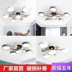 北欧客厅灯led吸顶灯卧室灯创意网红餐厅灯出租房灯全屋灯具套餐
