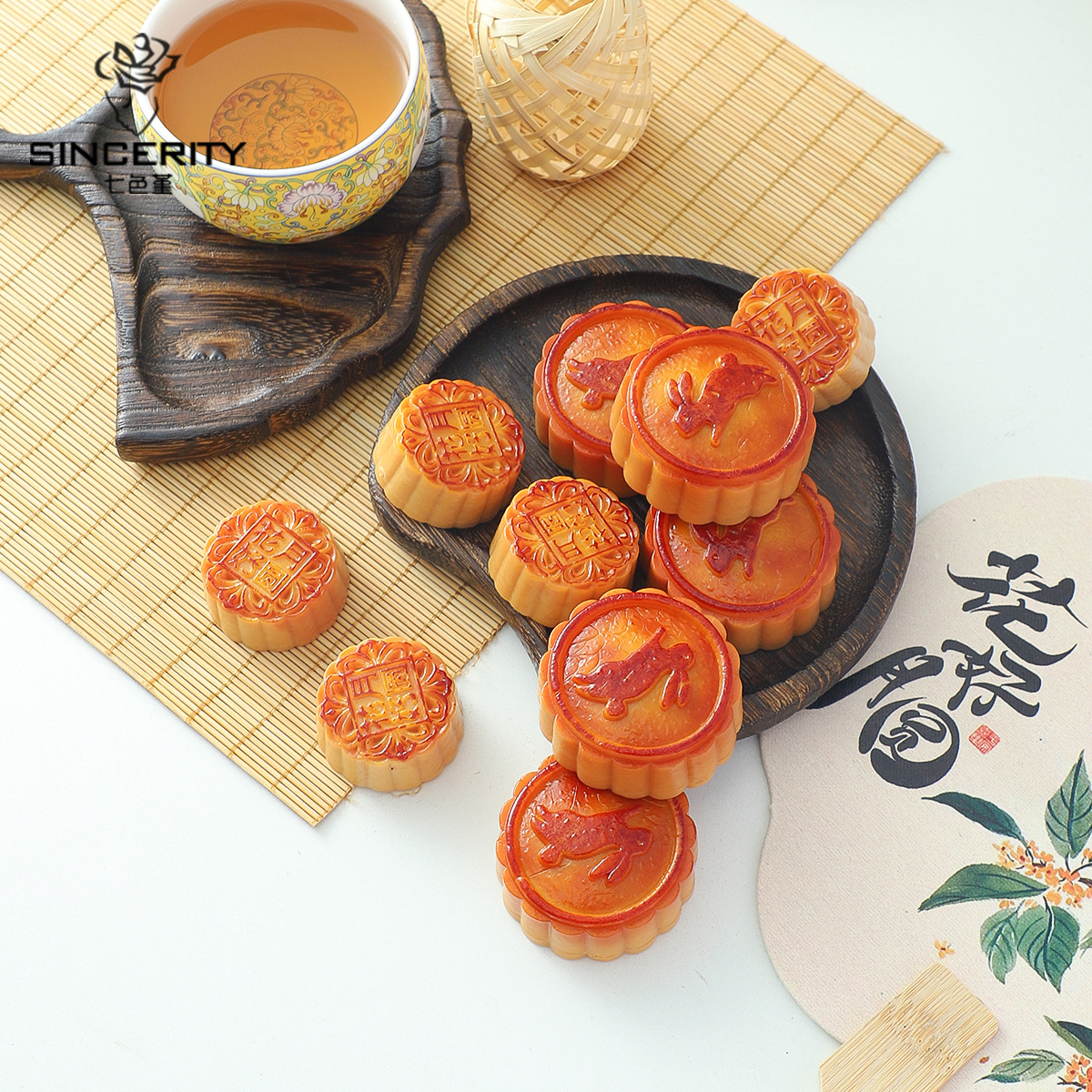 Mediodía de otoño de siete colores cordier simulación pastel de luna flor embalaje ramo de flores decoración caja de regalo embalaje DIY floral tienda