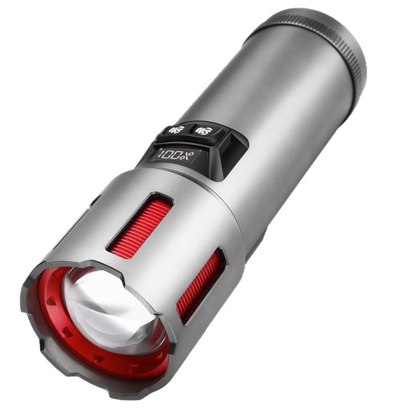 Nuevos productos transfronterizos de aleación de aluminio de alta potencia linterna láser LED 30W láser blanco telescópico enfoque de largo alcance
