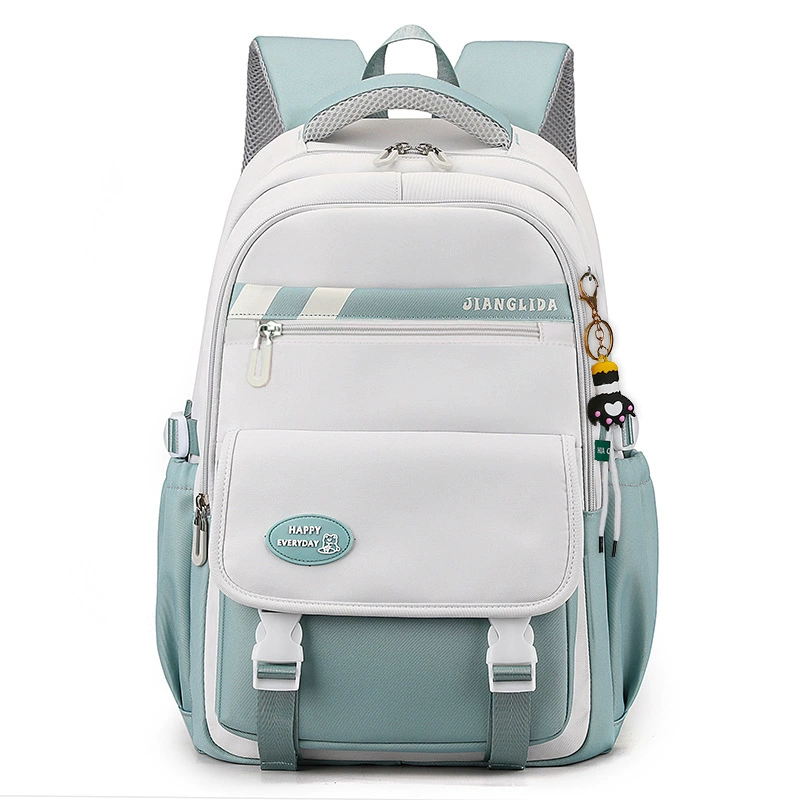 School bag, high quality waterproof capacious backpack, for secondary school, simple and elegant design