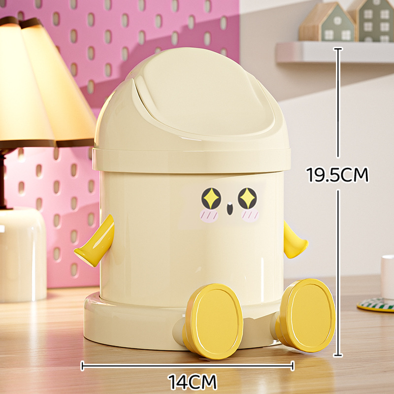 かわいい小さな手と足の揺れる蓋付きデスクトップ収納ボックスは見栄えが良く、携帯電話をスタンドとして使用できます。|undefined
