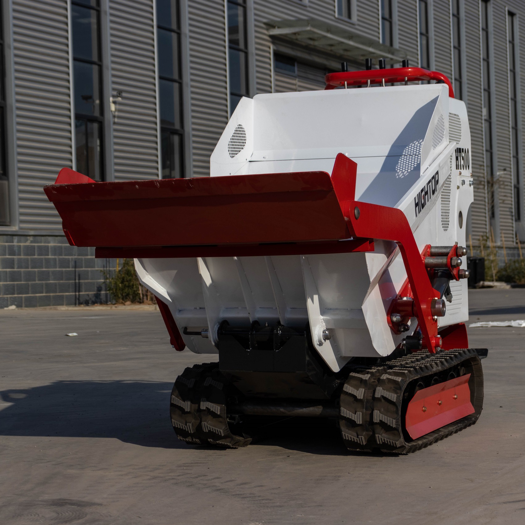 源头工厂HT550小型液压翻斗车 出口欧美农场履带运输车