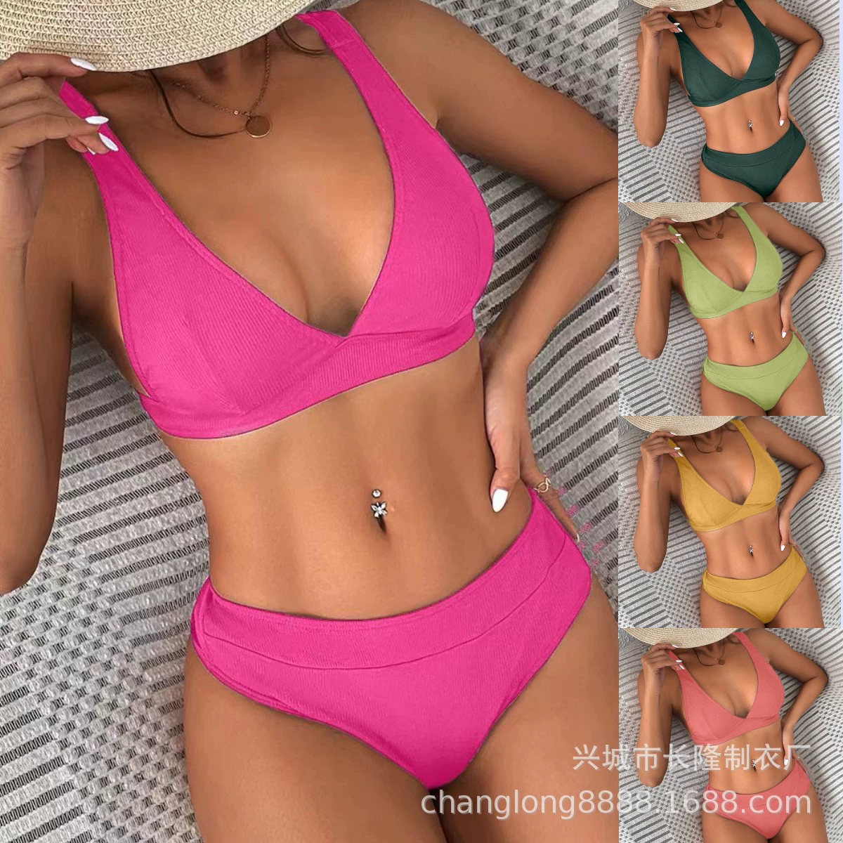 Многоцветный купальный костюм, 2023 год, (Контрольный обмен), Aliexpress, оптом, европейский стиль