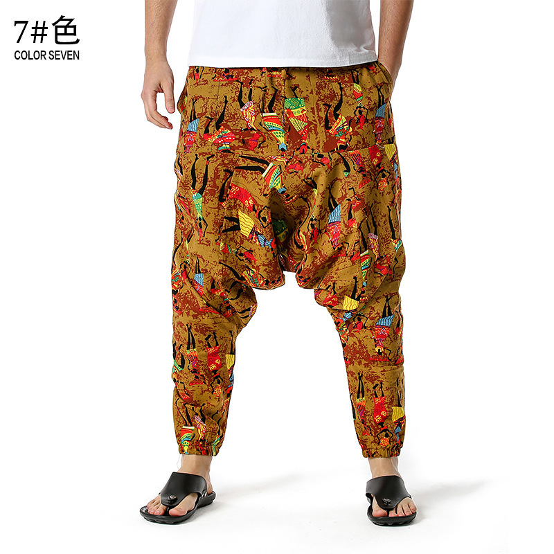 men's and women's foreign trade Harun yoga pants loose bohemian pants hanging pants moth pants 43