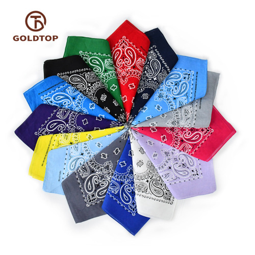 Cross-border direct supply streetwear hip-hop bandana cycling headscarf 100% cotton 30g Lipes waistnut flower headscarf