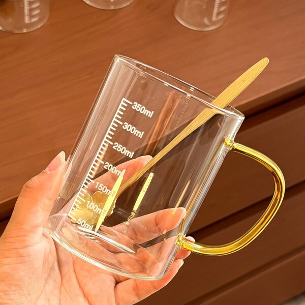 Transparent tea cup scaled for home use