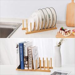 Wooden Bowl and Dish Drain Rack Kitchen Small Tool Wooden Drain Shelf for Bowls, Dishes, Cups and Mugs
