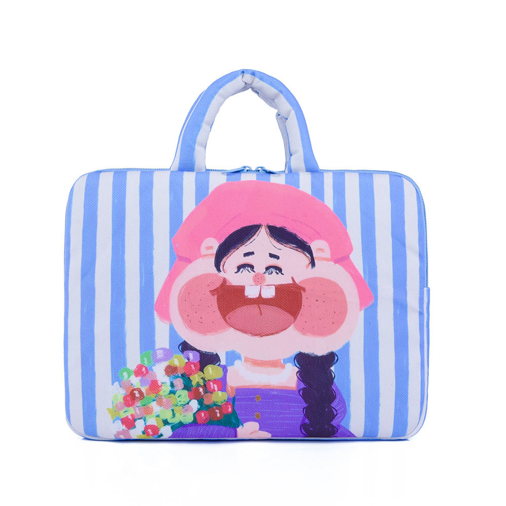 파란색과 흰색 줄무늬 대형 사이즈( 14inch )