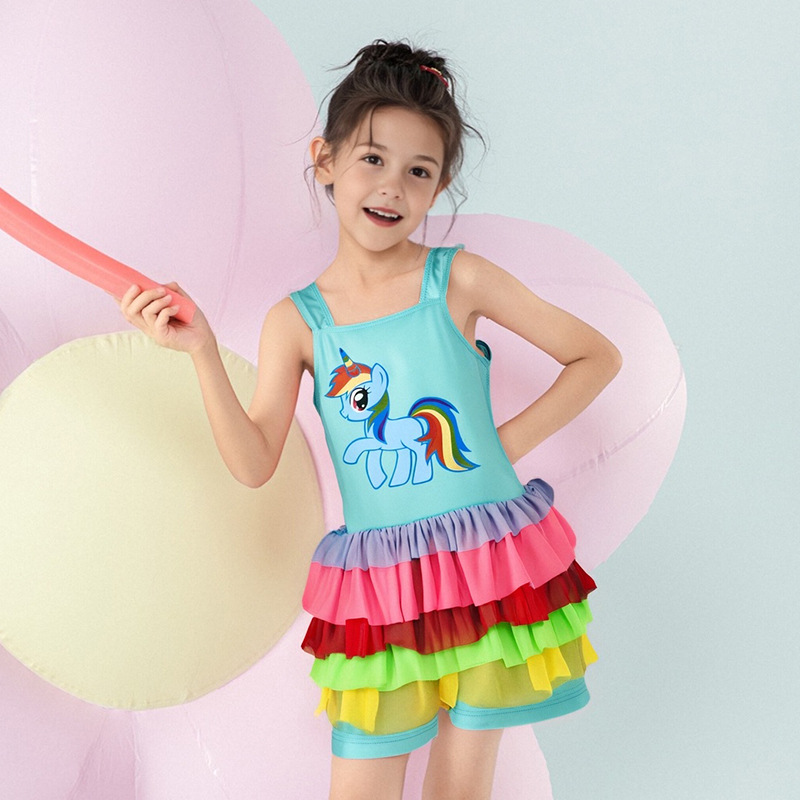 [Bañador de alta calidad 30% de descuento] trajes de baño para niños niñas verano niñas y medianos niñas vestido de princesa trajes de baño para niñas