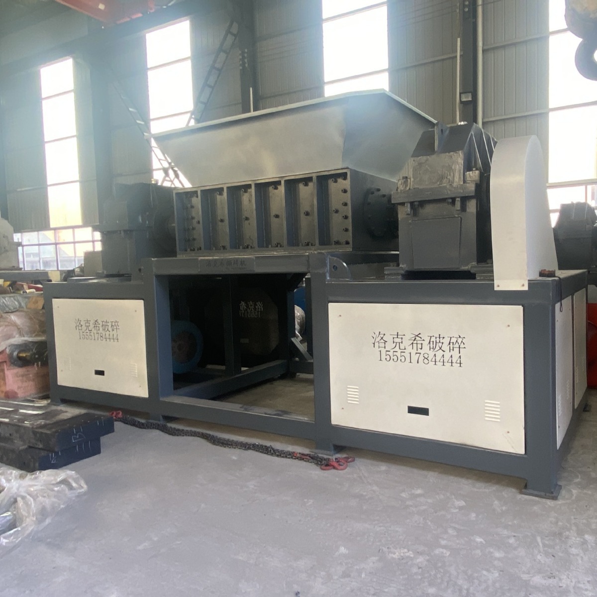 双轴废铁撕碎机 剪切式塑料粉碎机 大件垃圾机电动重型机械铁皮