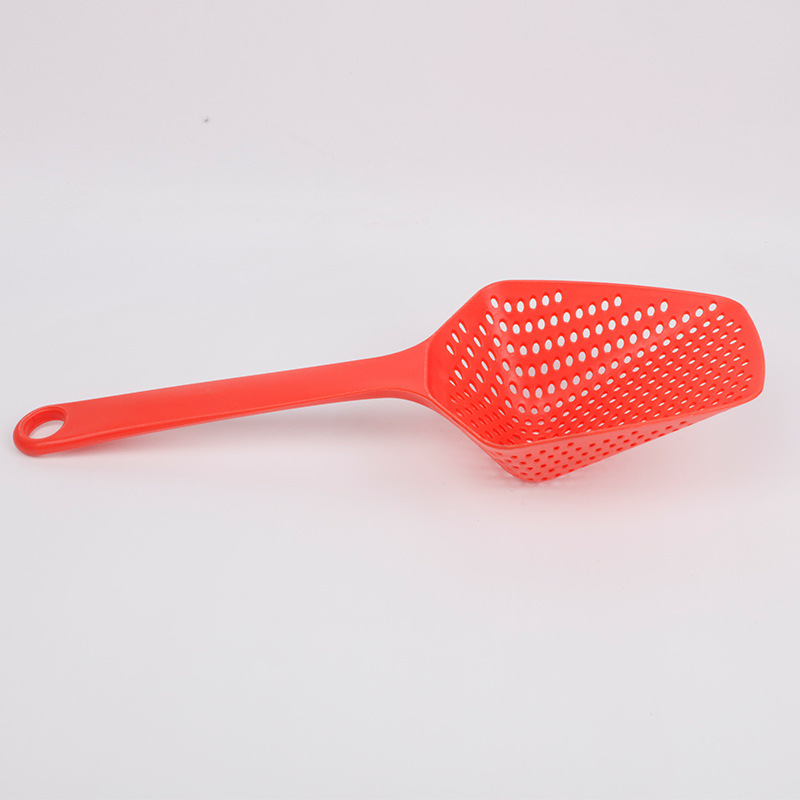high temperature resistant pp nylon shovel kitchenware non-stick pan spoon shovel nylon large colander kitchen spoon long handle water fi_voghion.com
