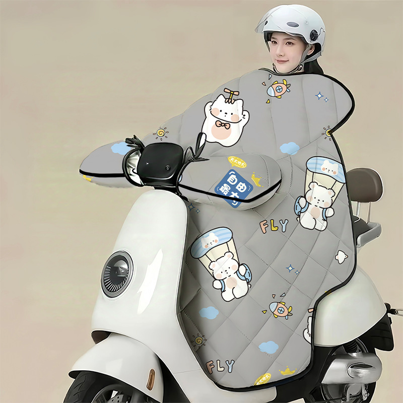电动车挡风被四季款中厚防晒水加厚内里涂银材质春秋四季通用款|undefined