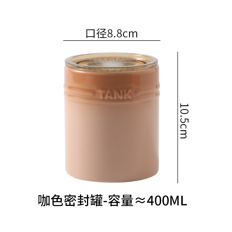 Tarro de Chile de cerámica para el hogar tarro de almacenamiento de granos de té salsa de miel condimento Tarro de cocina frasco de almacenamiento sellado a prueba de humedad