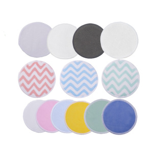 Amazon Bamboo Fiber Double-Sided Makeup Remover Pad Bamboo Cotton Washable Velvet Makeup Remover Pad