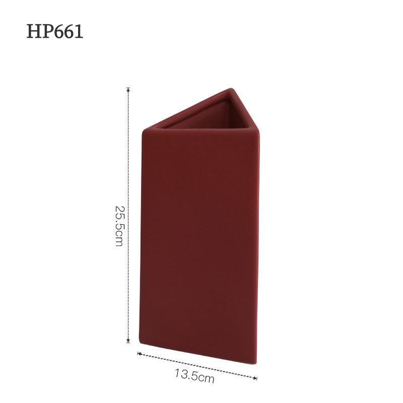 HP661 botella triángulo oblicuo rojo púrpura