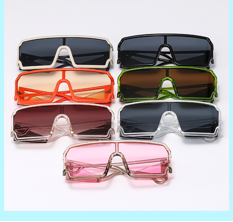 IG Style Exaggerated Modern Style Solid Color Pc Special-Shaped Mirror Full Frame Women's Sunglasses display picture 2