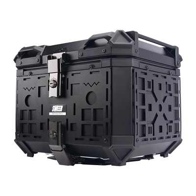 28L/35L motorcycle aluminum alloy Motorcycle trunk - 45l-armor-tail-box-all-black