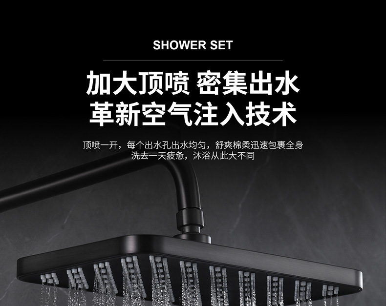 Gun ash complete set of shower head, bathroom constant temperature digital display ambient light, shower head, pressurized nozzle, bathroom complete set wholesale undefined