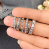 Zirconium, platinum ring, universal accessory, nail decoration, new collection, light luxury style