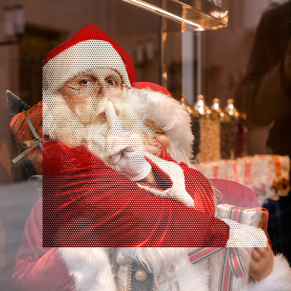 Btc001 Χριστουγεννιάτικο Διακόσμηση Άγιος Βασίλης Ημιδιάφανο Ενιαίο-διαφανές Pvc Αυτοκίνητο Αυτοκόλλητο Διακόσμηση Αυτοκόλλητο display picture 2