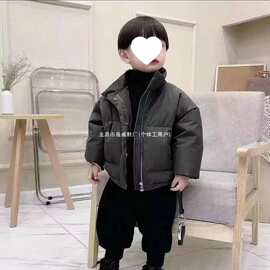 男童冬季棉服外套2025新款儿童宝宝韩版洋气时髦加厚保暖休闲棉衣