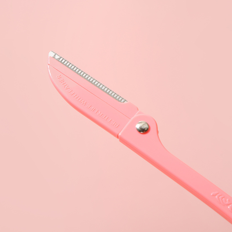 3 conjuntos de cuchillo de cejas de plástico afilado recto conjunto de cuchillo de cejas profesional cuchillo de cejas cortas cuchillo de cejas de belleza