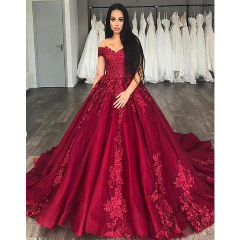 El Comercio exterior europeo y americano Amazon AliExpress deseo nuevo vestido de noche de encaje largo vestido elegante vestido de novia