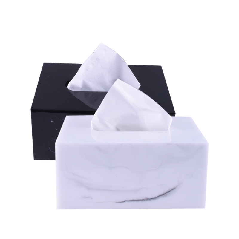 家用抽纸盒客房树脂抽纸盒家用新款时尚简约纸巾盒创意餐巾纸巾盒