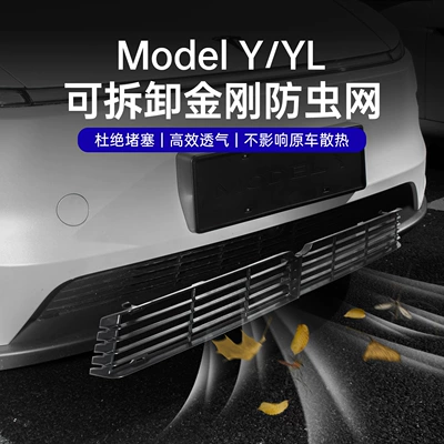 Cross-Border Exclusive for Tesla's New Version Model Y/Yl Front Insect-Proof Net Snap-On Grille Accessories
