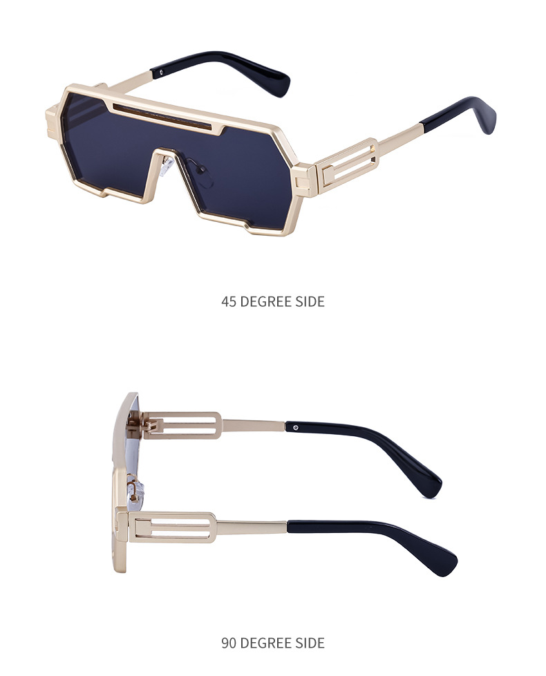 Steampunk One Piece Irregular Sunglasses For Men And Women_voghion.com