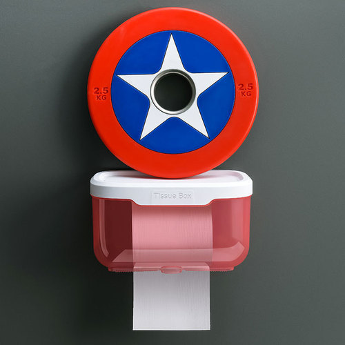 Bathroom tissue box punch-free wall-mounted toilet transparent tissue box simple creative waterproof bathroom tissue box