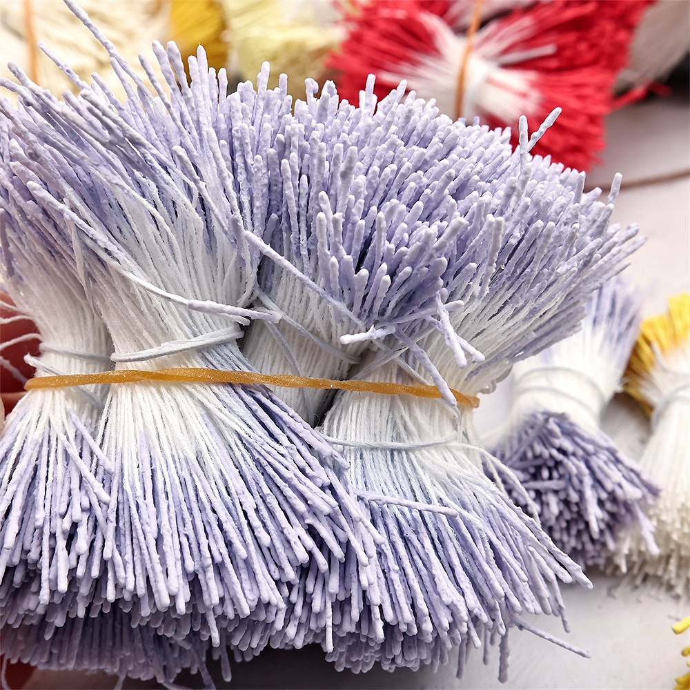 0.1cmの模擬フォンダン花芯、細長い花びら、石膏粉、手作りDIYヘアピン、花型素材、アクセサリー