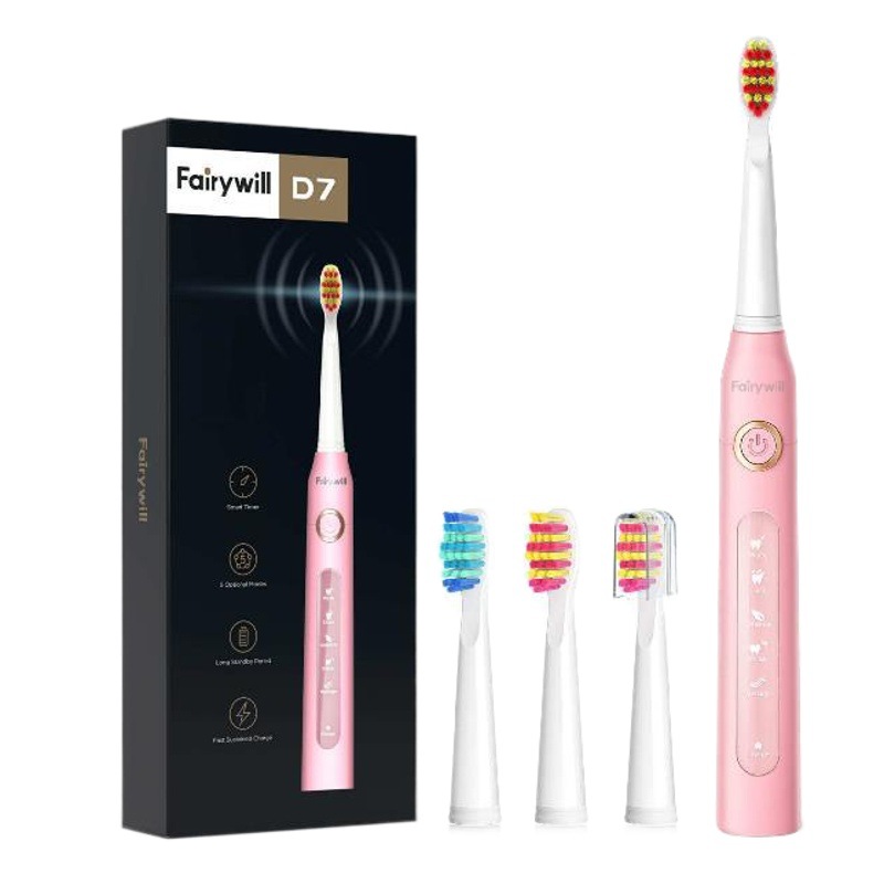 Fairywilld7/FW-507 Sonic cepillo de dientes eléctrico pareja de adultos cepillo de dientes eléctrico recargable image 1