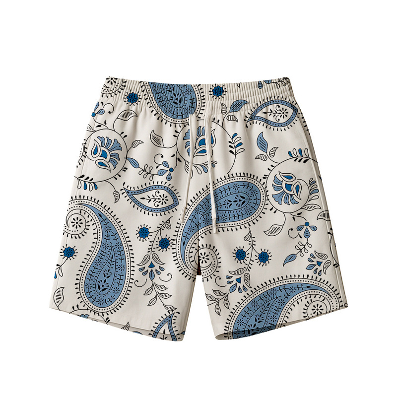 2026 Paisley Print Shorts Summer Street Retro Style High-Quality Hawaiian Fashion Trendy Men's Pants 2026 Paisley Print Shorts Summer Street Retro Style High-Quality Hawaiian Fashion Trendy Men's Pants