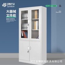 办公室文件柜铁皮柜子不锈钢凭证柜档案资料柜钢制带锁抽屉储物柜