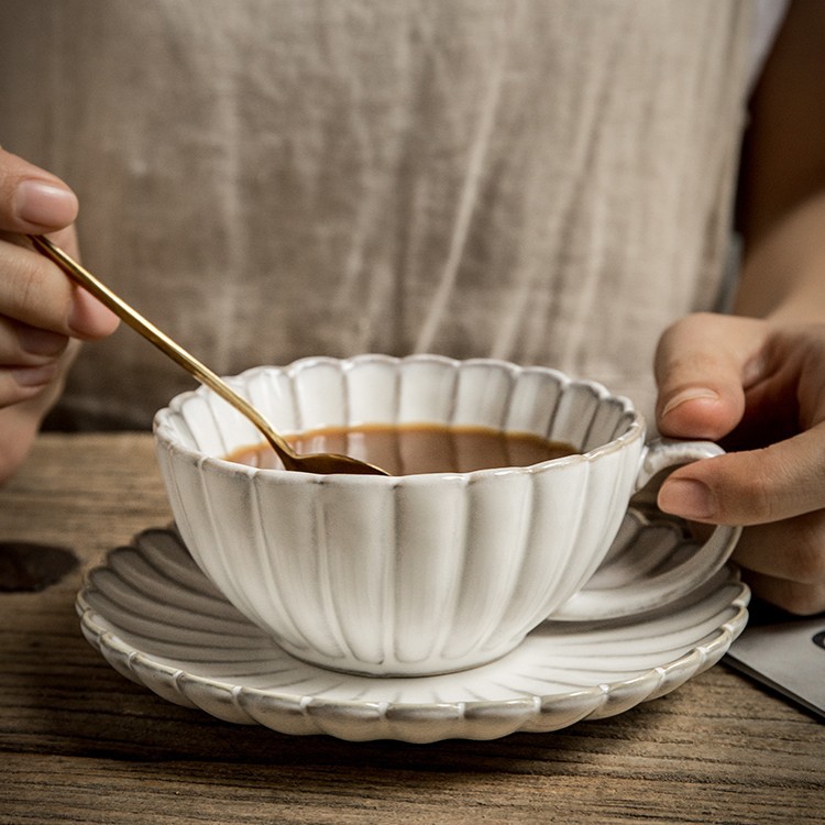 retro ceramic coffee set for living room