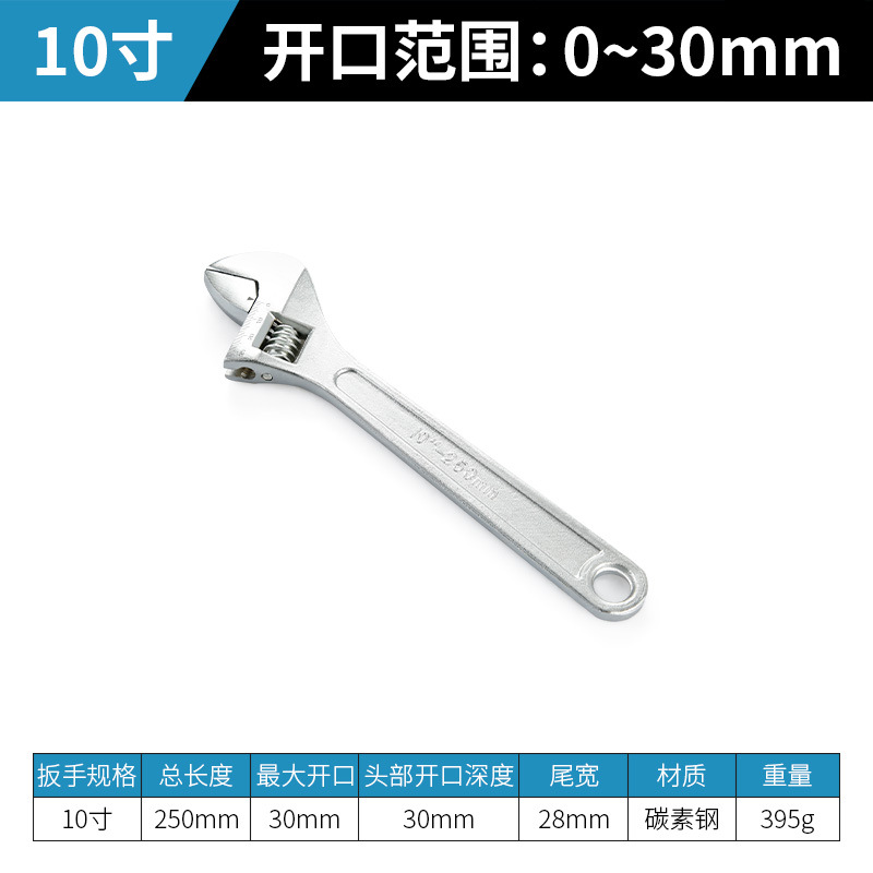 Colección de herramientas de llave ajustable universal llave ajustable multifuncional gran apertura productos genuinos llave pequeña llave ajustable tablero de llave