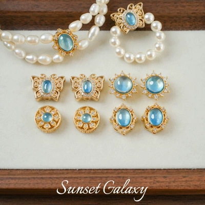 18K Gold-Plated Color-Preserving Porous Zərgərlik ara hissələri