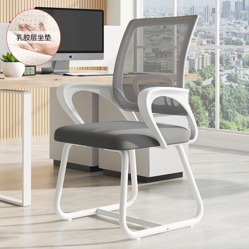 silla de oficina de tela de malla ergonomía silla giratoria de elevación de personal silla de computadora transpirable doméstica empresa compra al por mayor image 26