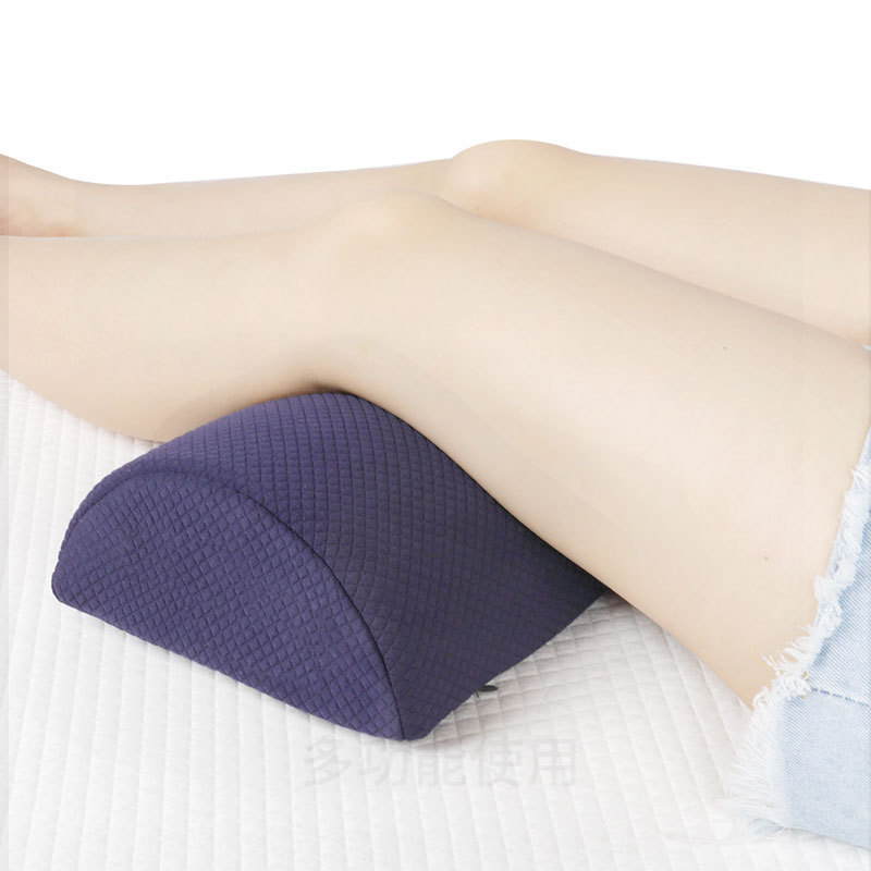 Amazon Venta caliente semicilíndrico pie almohada lenta rebote memoria espuma multifuncional pierna almohada memoria algodón cojín pierna almohada cintura almohada